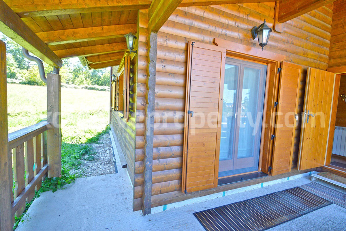 Wooden Country House for Sale in Italy - Furnished Villa with Land and Panoramic Views