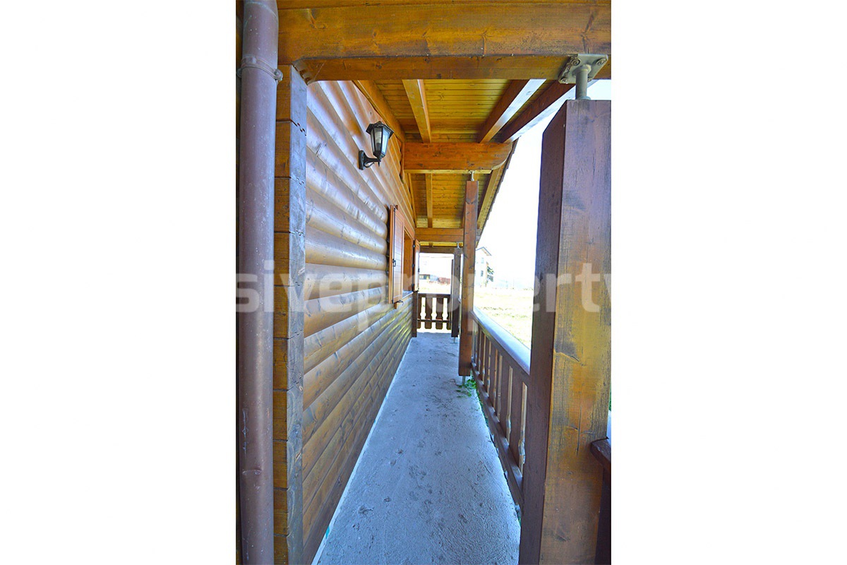 Wooden Country House for Sale in Italy - Furnished Villa with Land and Panoramic Views
