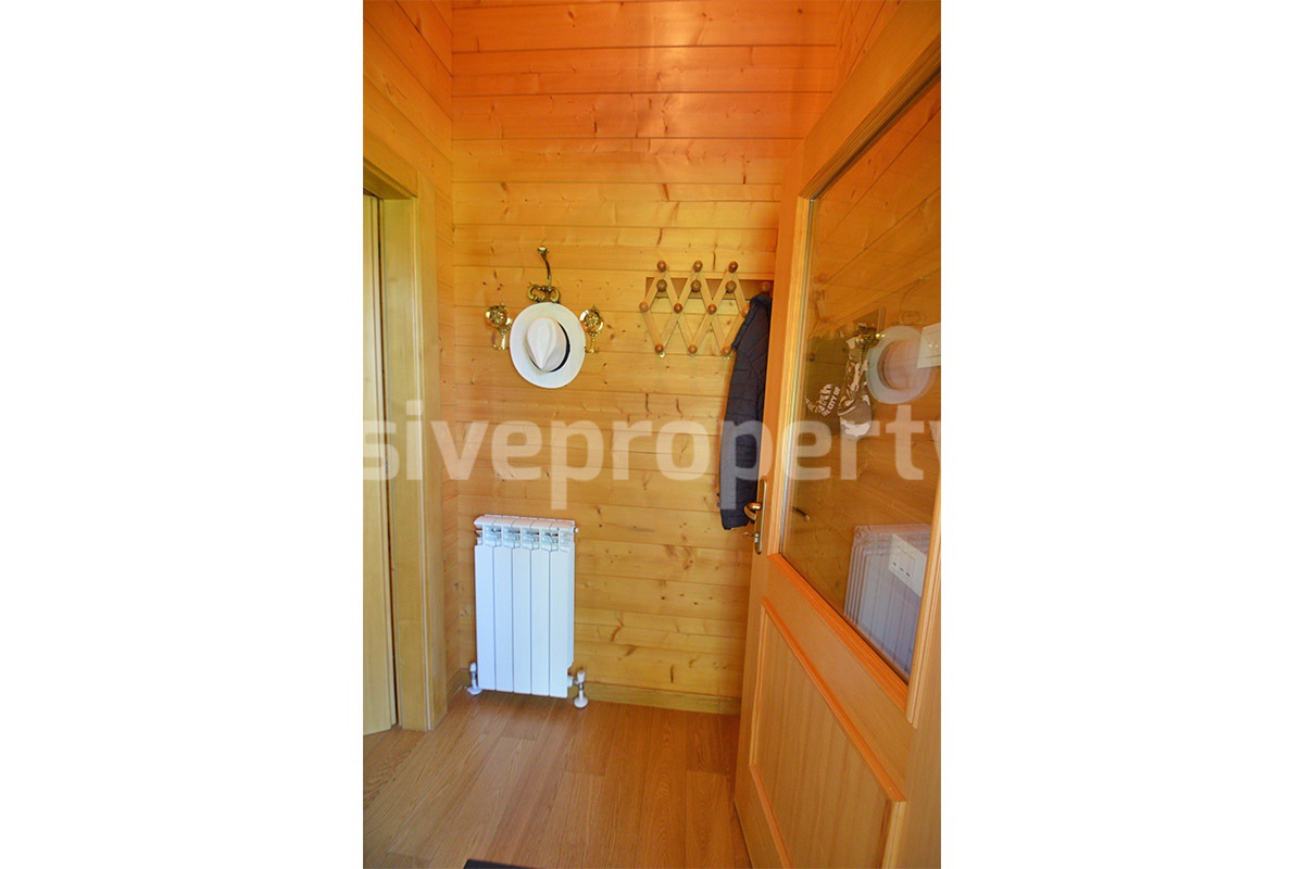 Wooden Country House for Sale in Italy - Furnished Villa with Land and Panoramic Views