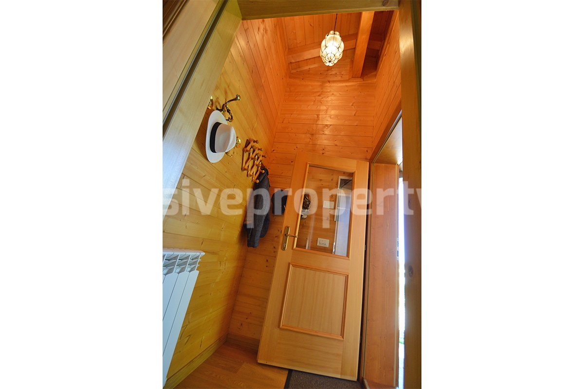 Wooden Country House for Sale in Italy - Furnished Villa with Land and Panoramic Views