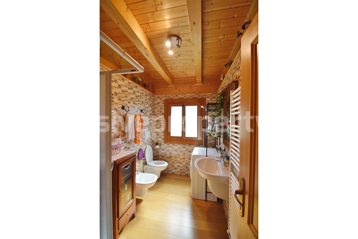 Wooden Country House for Sale in Italy - Furnished Villa with Land and Panoramic Views