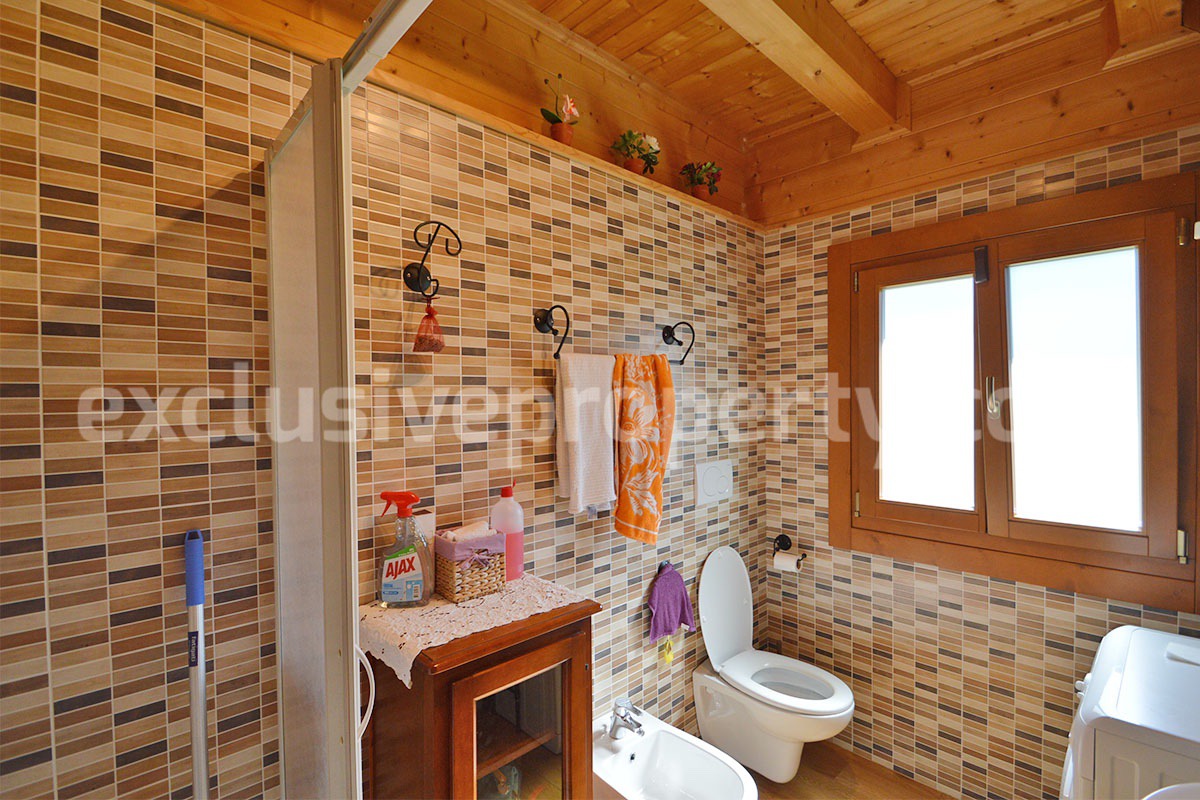Wooden Country House for Sale in Italy - Furnished Villa with Land and Panoramic Views