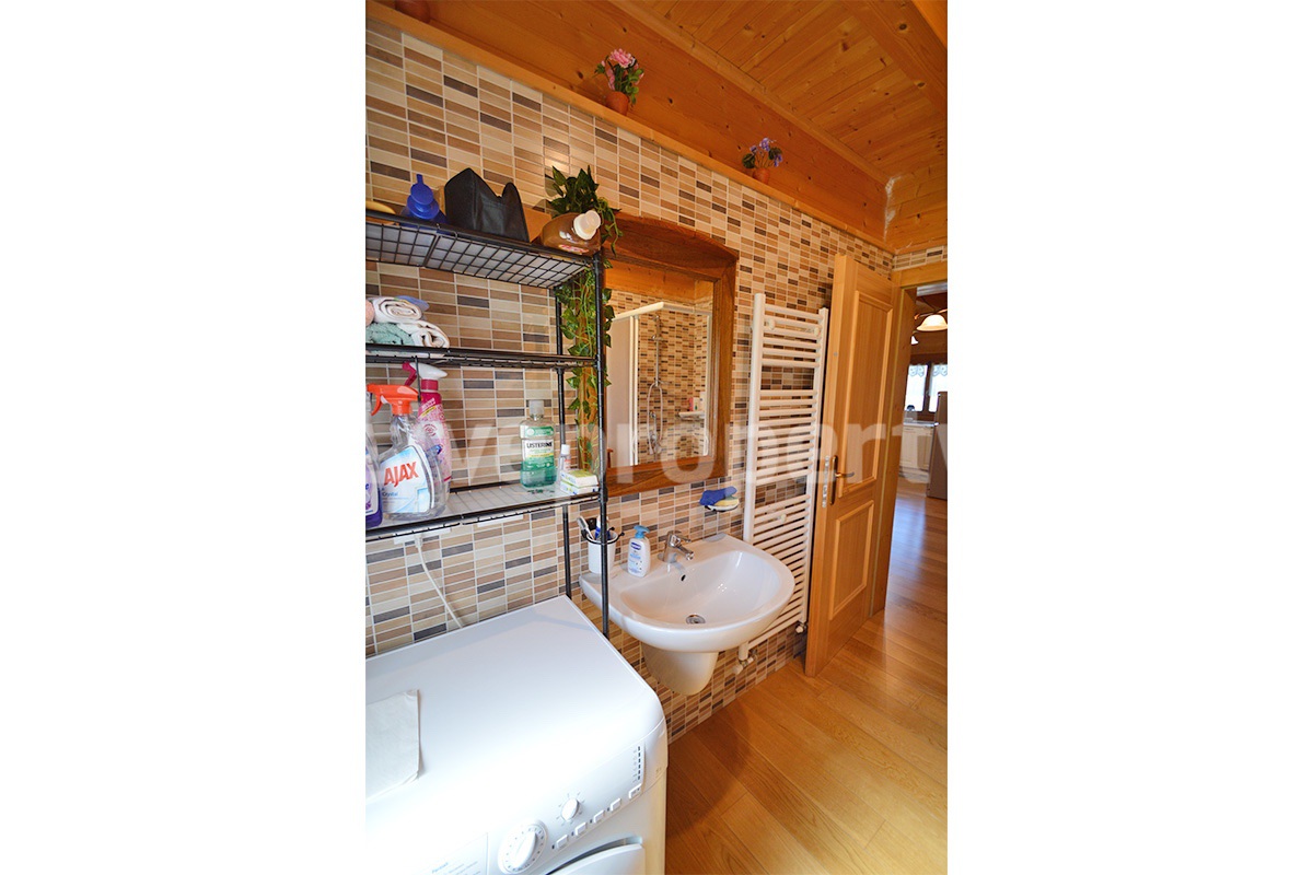 Wooden Country House for Sale in Italy - Furnished Villa with Land and Panoramic Views