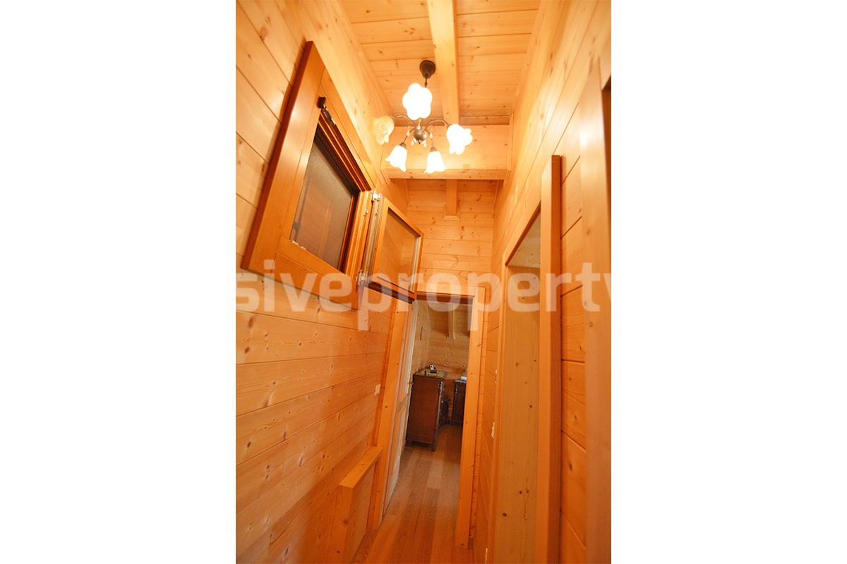Wooden Country House for Sale in Italy - Furnished Villa with Land and Panoramic Views
