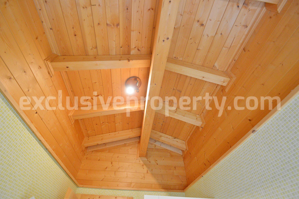 Wooden Country House for Sale in Italy - Furnished Villa with Land and Panoramic Views