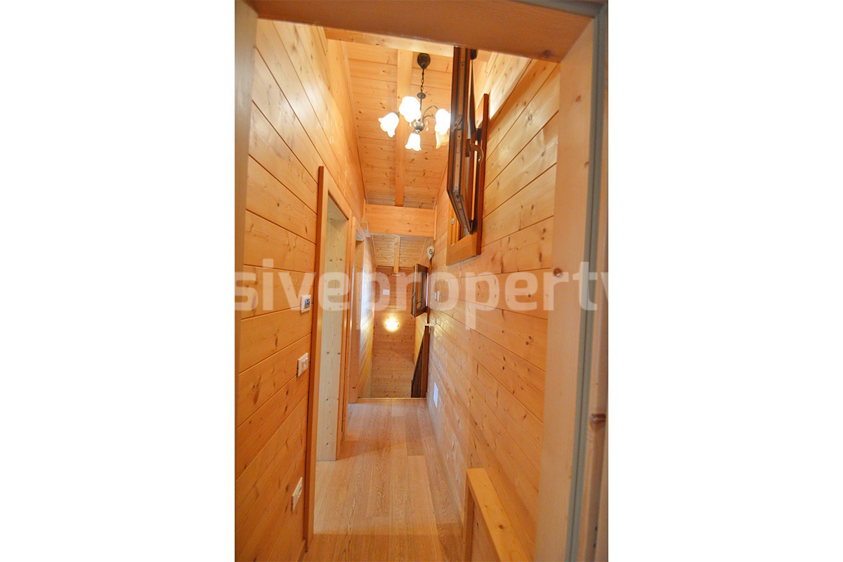 Wooden Country House for Sale in Italy - Furnished Villa with Land and Panoramic Views