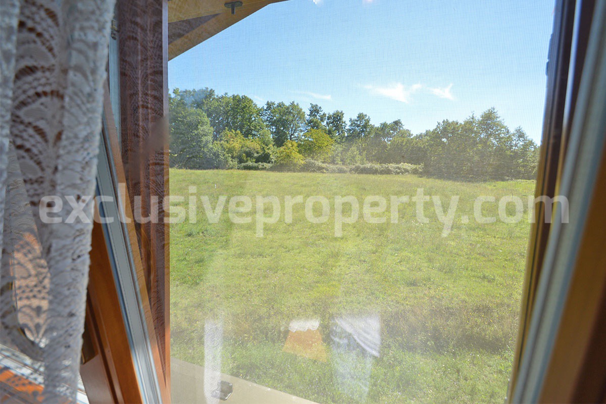 Wooden Country House for Sale in Italy - Furnished Villa with Land and Panoramic Views