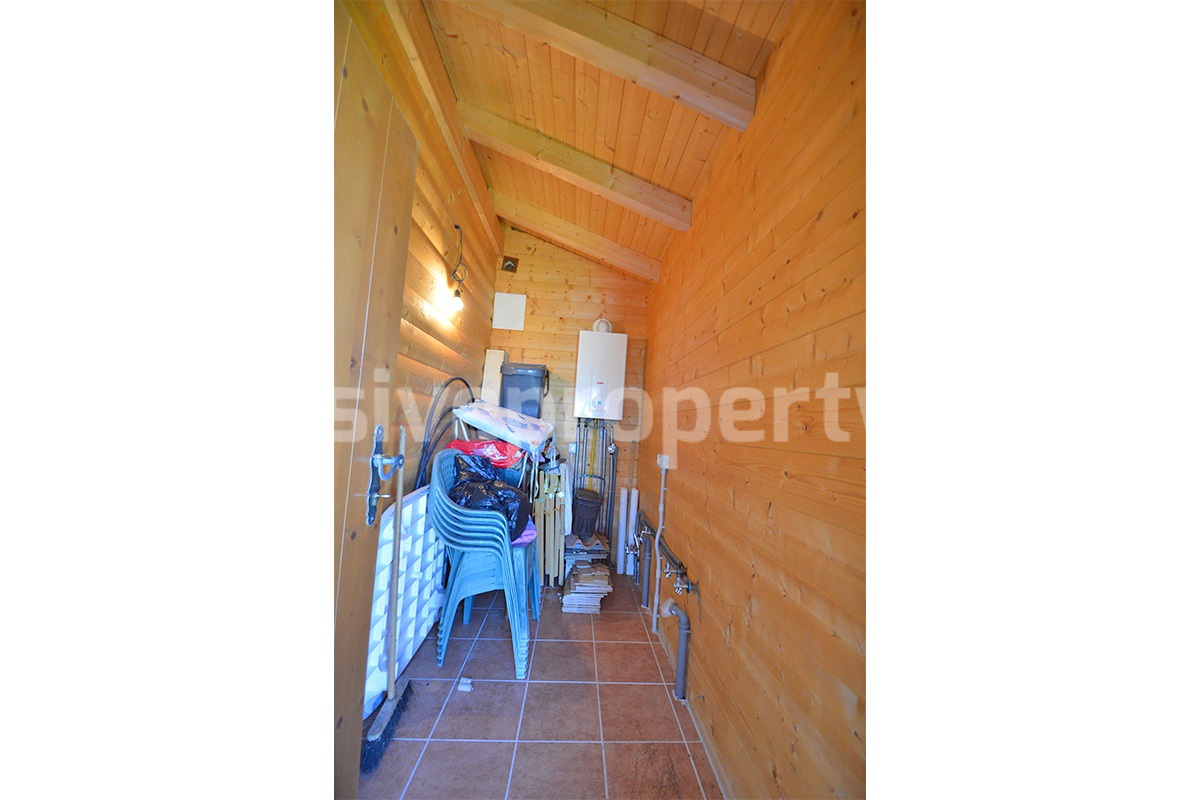 Wooden Country House for Sale in Italy - Furnished Villa with Land and Panoramic Views