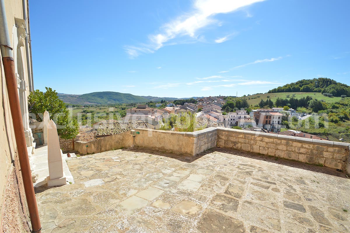 Historic Palace for Sale in Italy - Bagnoli del Trigno - Molise - Enormous Panoramic Terrace and Unique Rock Garden
