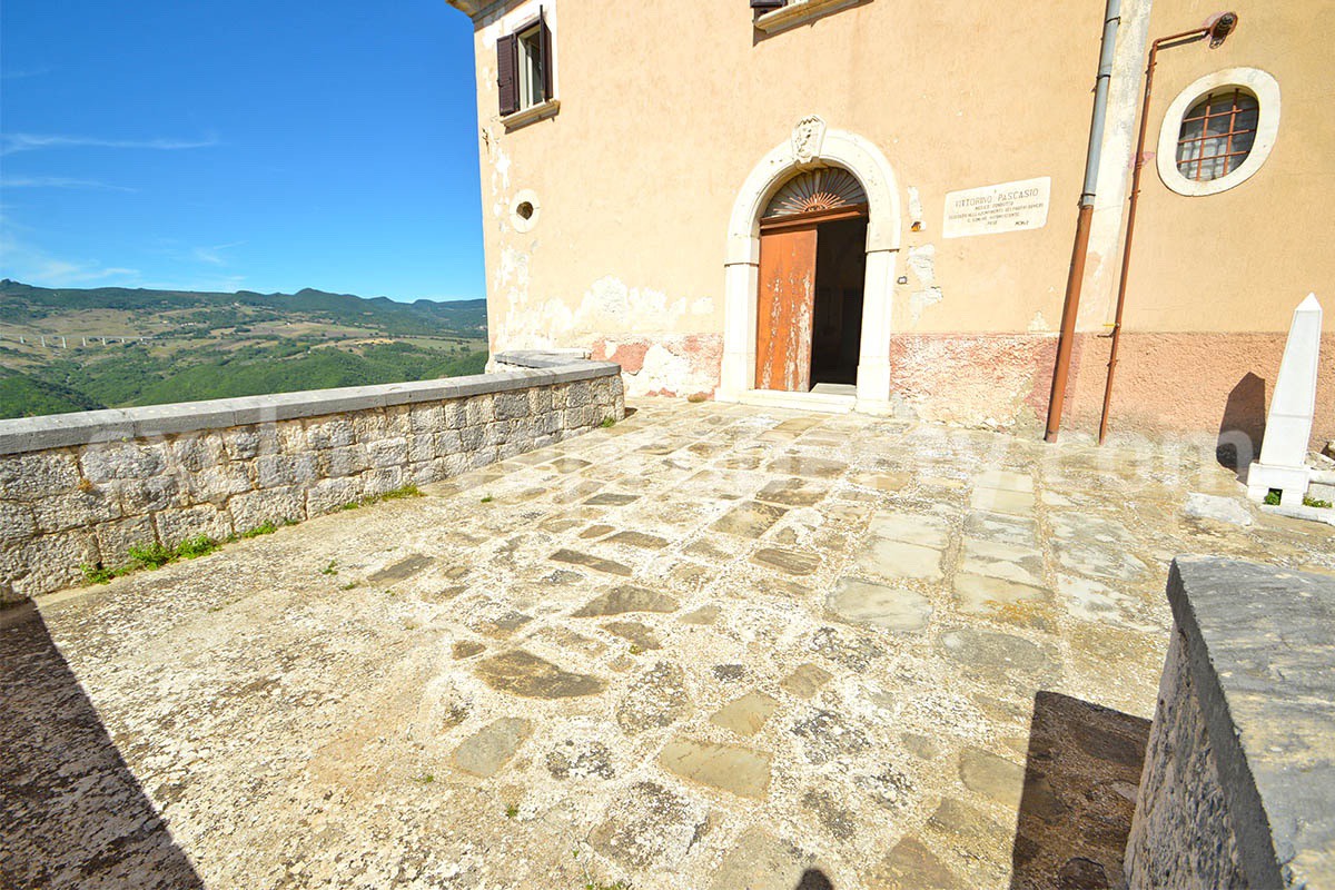 Historic Palace for Sale in Italy - Bagnoli del Trigno - Molise - Enormous Panoramic Terrace and Unique Rock Garden