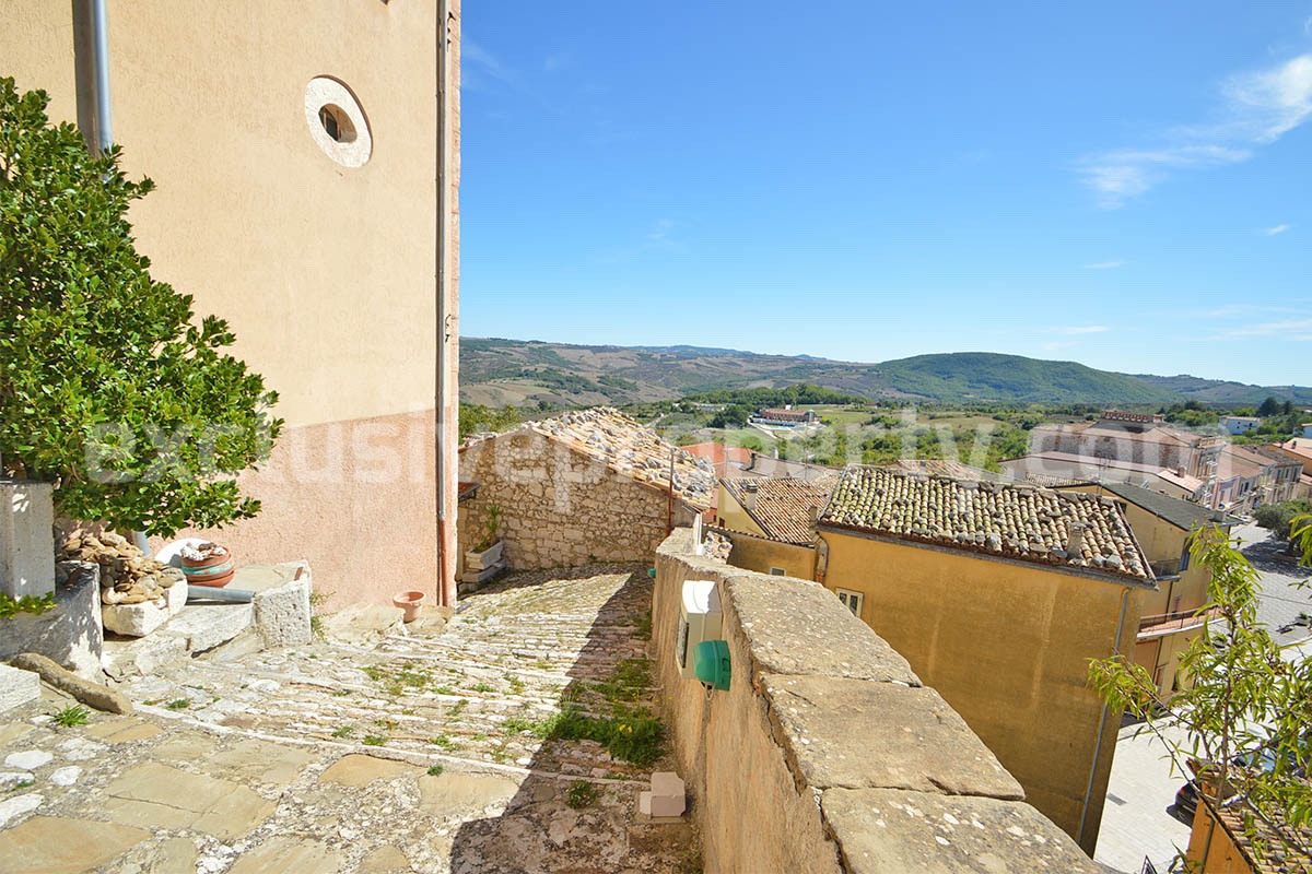 Historic Palace for Sale in Italy - Bagnoli del Trigno - Molise - Enormous Panoramic Terrace and Unique Rock Garden