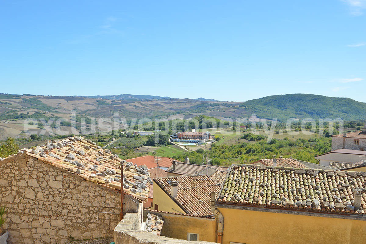 Historic Palace for Sale in Italy - Bagnoli del Trigno - Molise - Enormous Panoramic Terrace and Unique Rock Garden