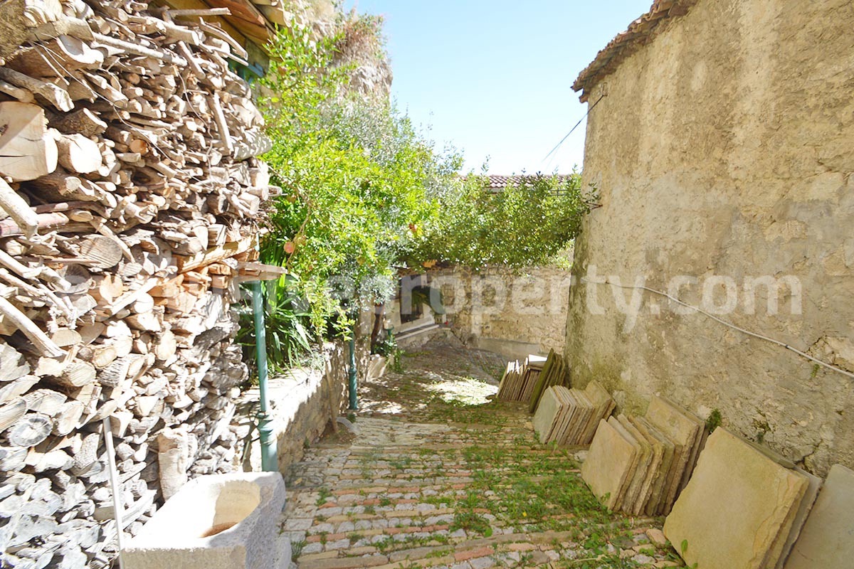 Historic Palace for Sale in Italy - Bagnoli del Trigno - Molise - Enormous Panoramic Terrace and Unique Rock Garden