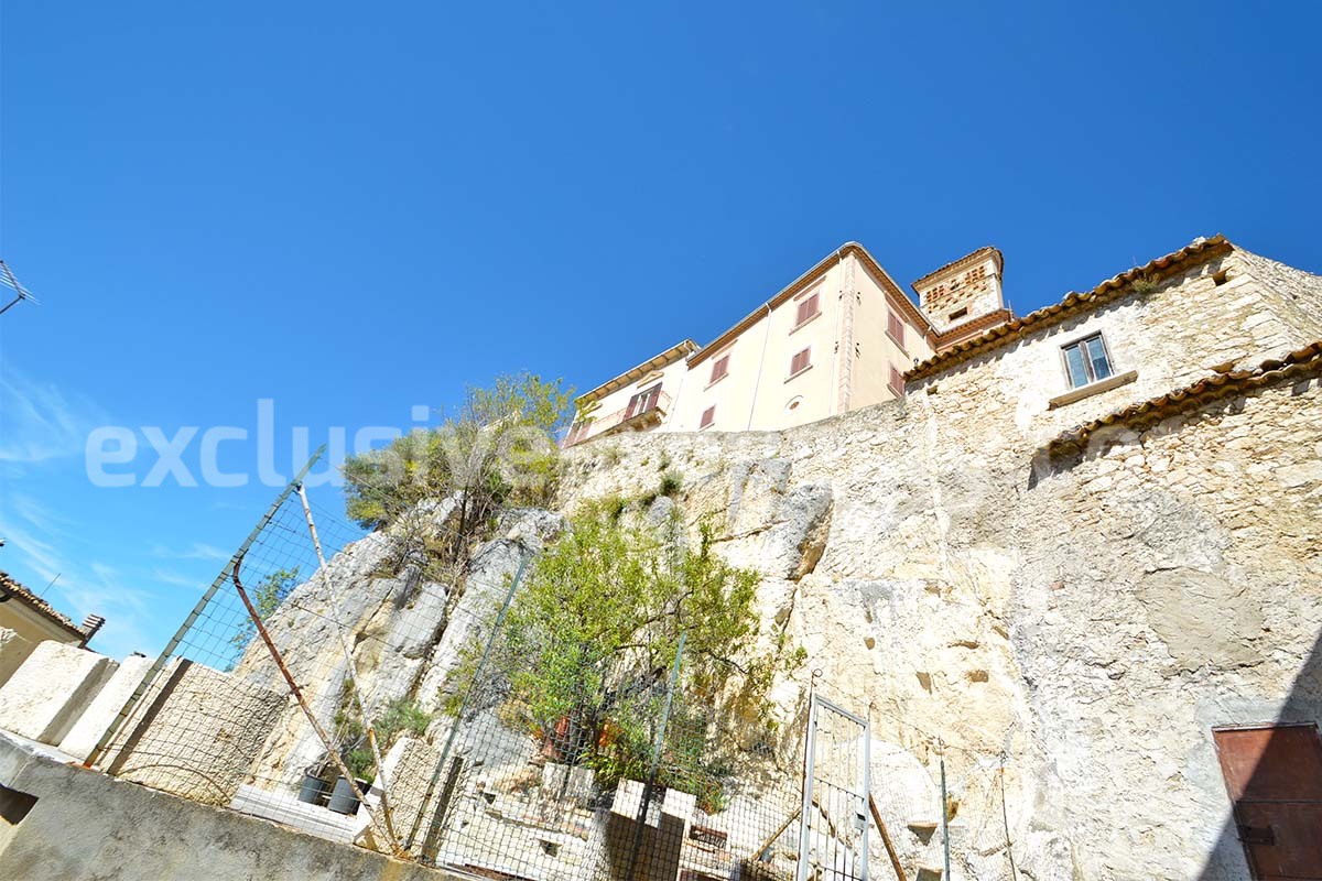 Historic Palace for Sale in Italy - Bagnoli del Trigno - Molise - Enormous Panoramic Terrace and Unique Rock Garden