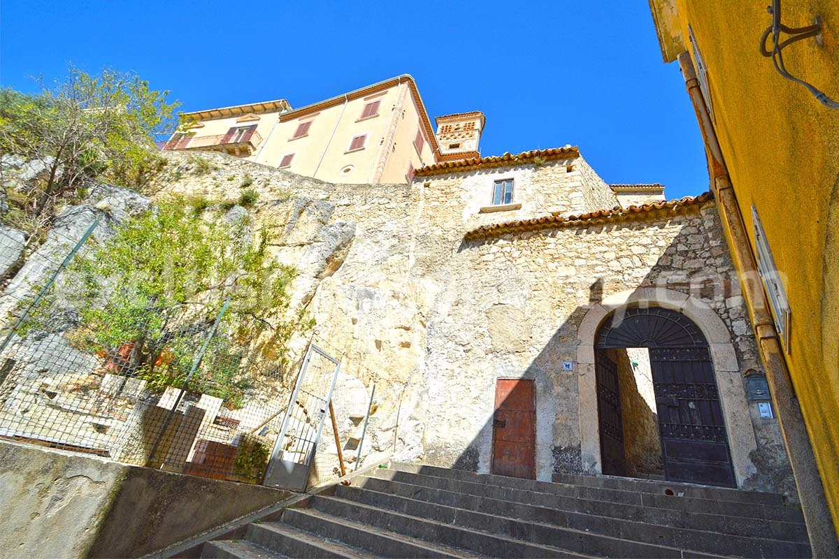 Historic Palace for Sale in Italy - Bagnoli del Trigno - Molise - Enormous Panoramic Terrace and Unique Rock Garden