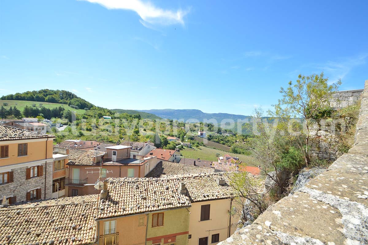 Historic Palace for Sale in Italy - Bagnoli del Trigno - Molise - Enormous Panoramic Terrace and Unique Rock Garden