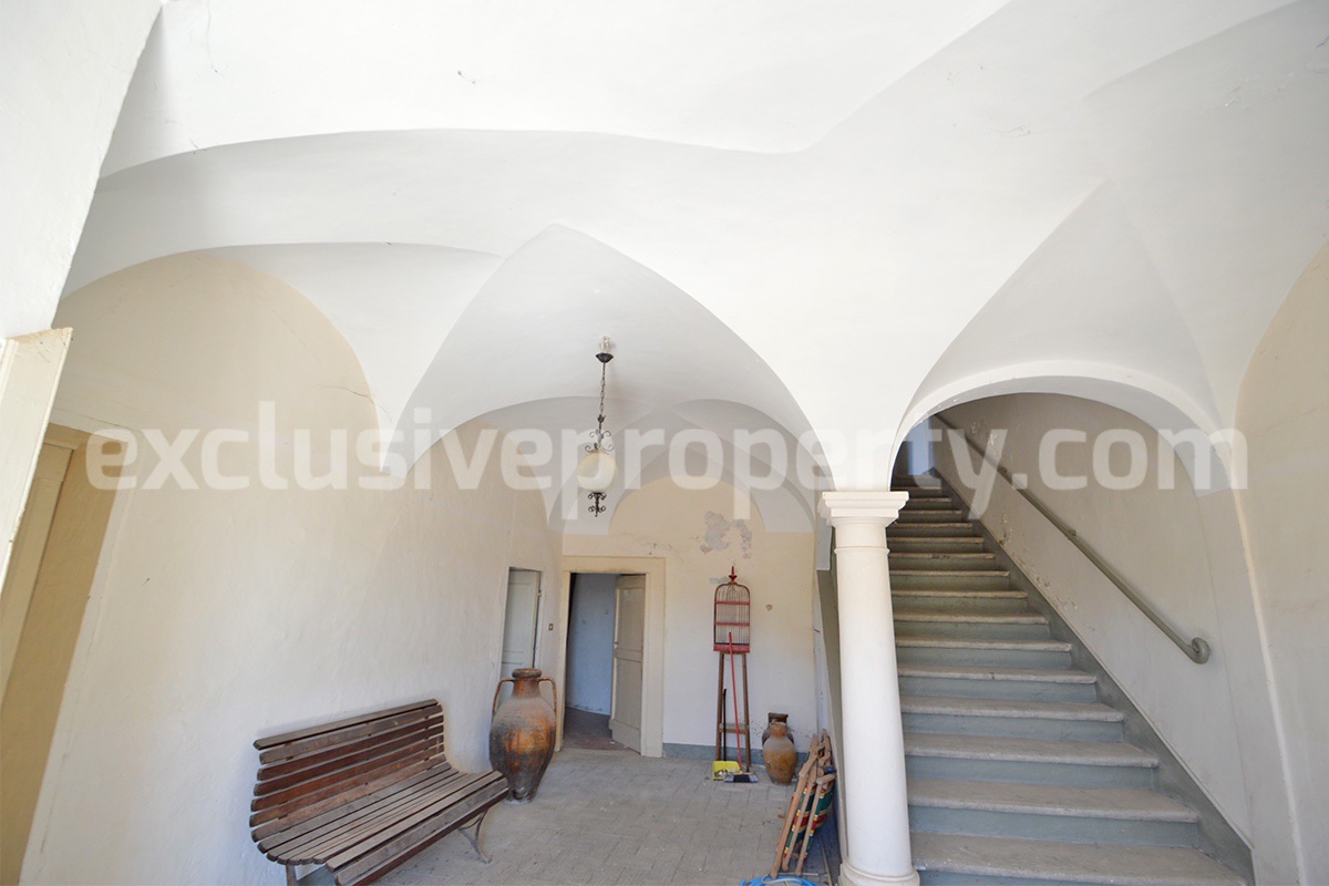 Historic Palace for Sale in Italy - Bagnoli del Trigno - Molise - Enormous Panoramic Terrace and Unique Rock Garden