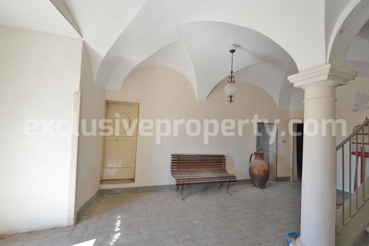 Historic Palace for Sale in Italy - Bagnoli del Trigno - Molise - Enormous Panoramic Terrace and Unique Rock Garden