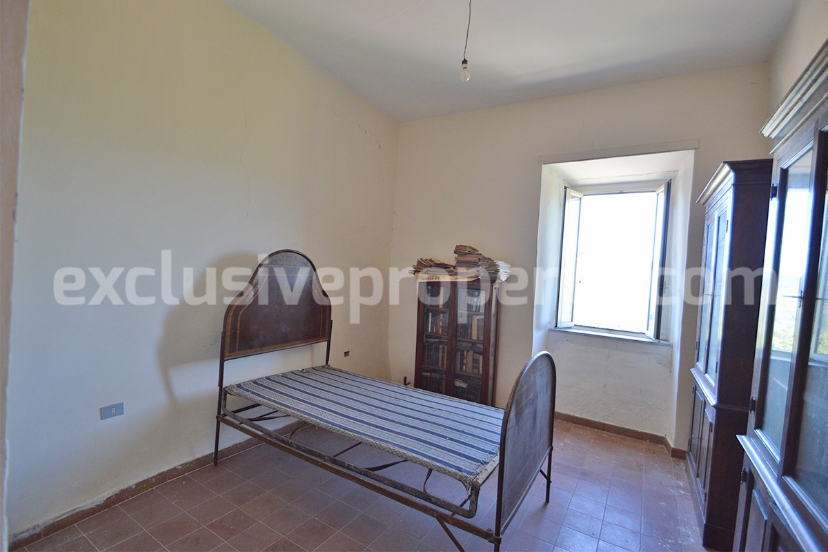 Historic Palace for Sale in Italy - Bagnoli del Trigno - Molise - Enormous Panoramic Terrace and Unique Rock Garden