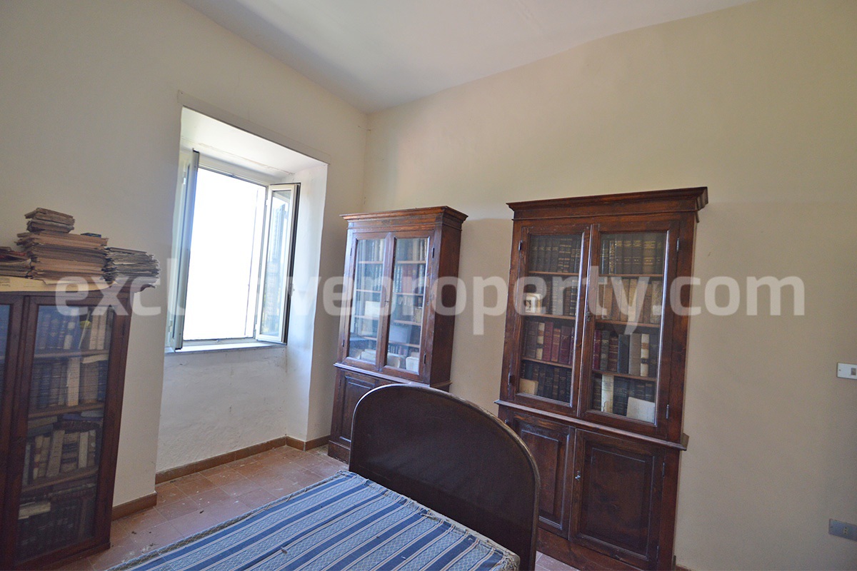 Historic Palace for Sale in Italy - Bagnoli del Trigno - Molise - Enormous Panoramic Terrace and Unique Rock Garden