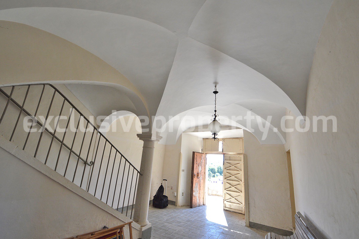 Historic Palace for Sale in Italy - Bagnoli del Trigno - Molise - Enormous Panoramic Terrace and Unique Rock Garden