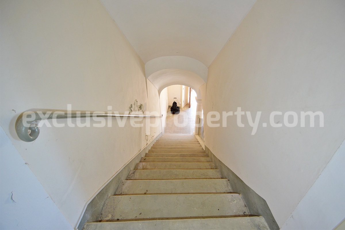Historic Palace for Sale in Italy - Bagnoli del Trigno - Molise - Enormous Panoramic Terrace and Unique Rock Garden