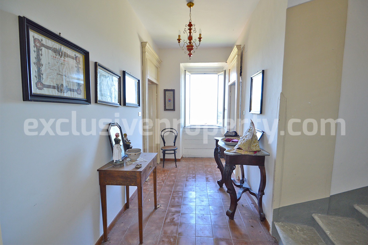 Historic Palace for Sale in Italy - Bagnoli del Trigno - Molise - Enormous Panoramic Terrace and Unique Rock Garden