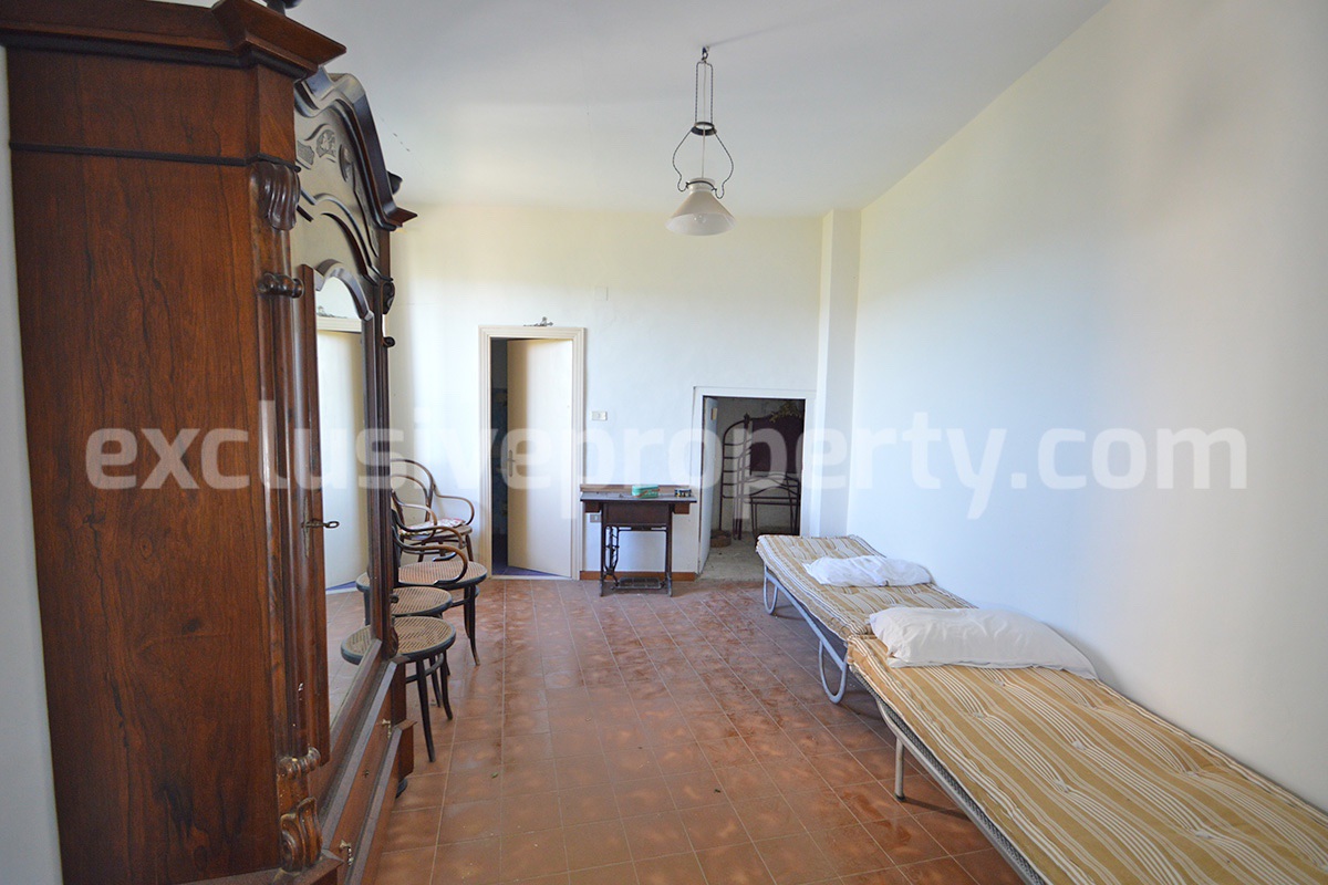 Historic Palace for Sale in Italy - Bagnoli del Trigno - Molise - Enormous Panoramic Terrace and Unique Rock Garden