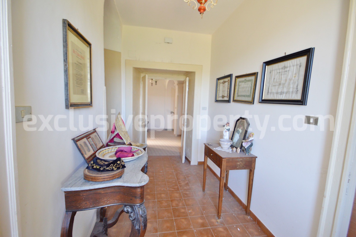 Historic Palace for Sale in Italy - Bagnoli del Trigno - Molise - Enormous Panoramic Terrace and Unique Rock Garden