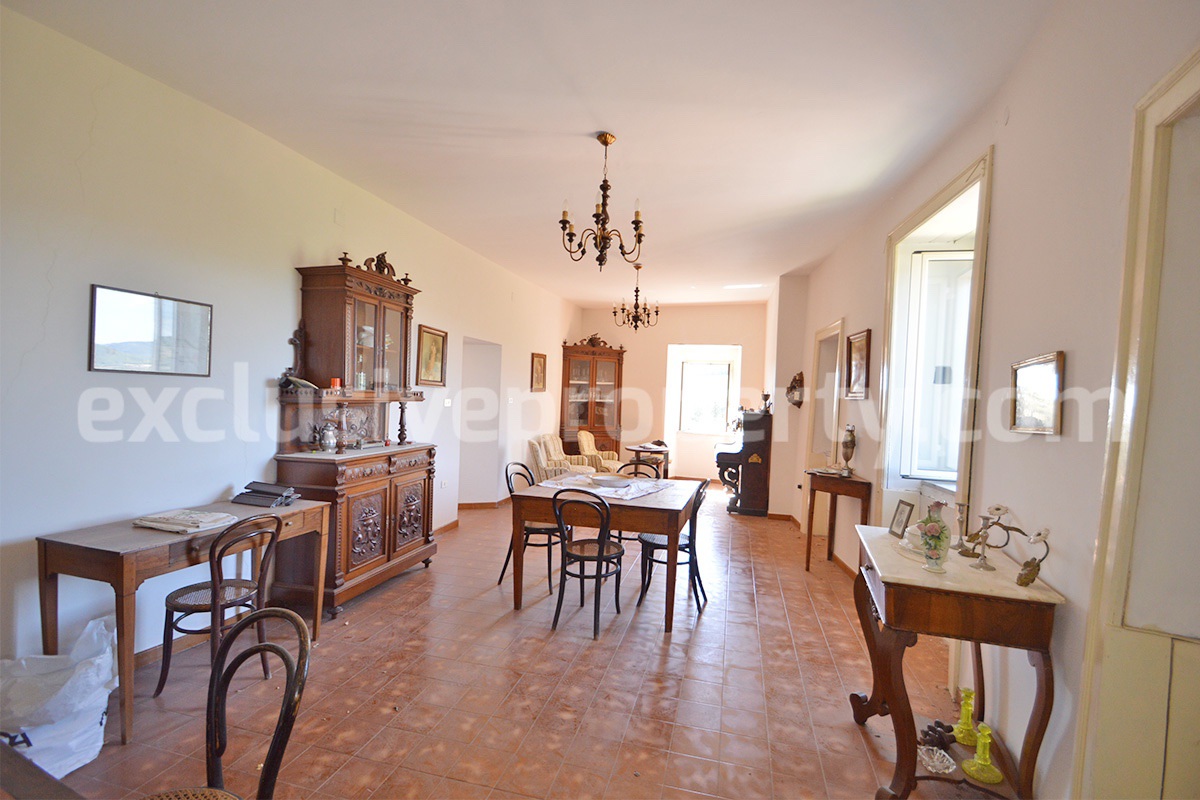 Historic Palace for Sale in Italy - Bagnoli del Trigno - Molise - Enormous Panoramic Terrace and Unique Rock Garden