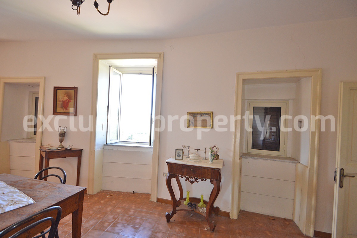 Historic Palace for Sale in Italy - Bagnoli del Trigno - Molise - Enormous Panoramic Terrace and Unique Rock Garden