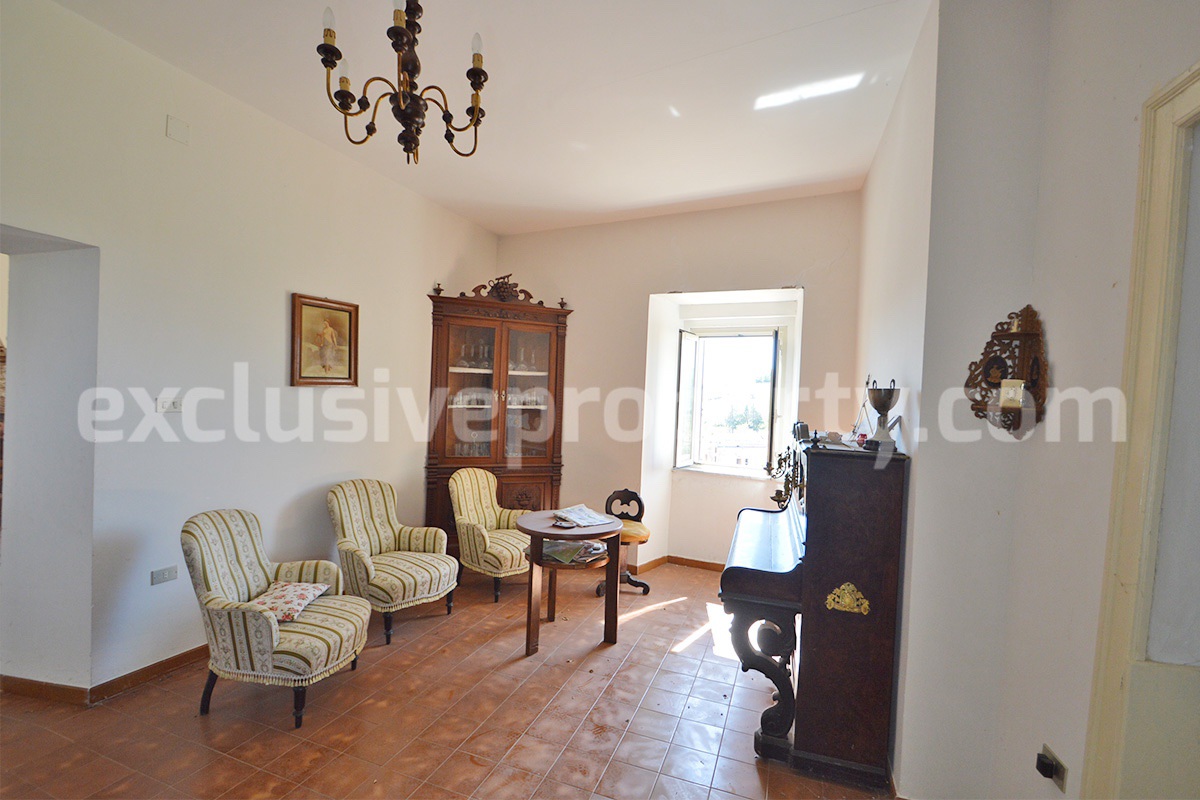 Historic Palace for Sale in Italy - Bagnoli del Trigno - Molise - Enormous Panoramic Terrace and Unique Rock Garden