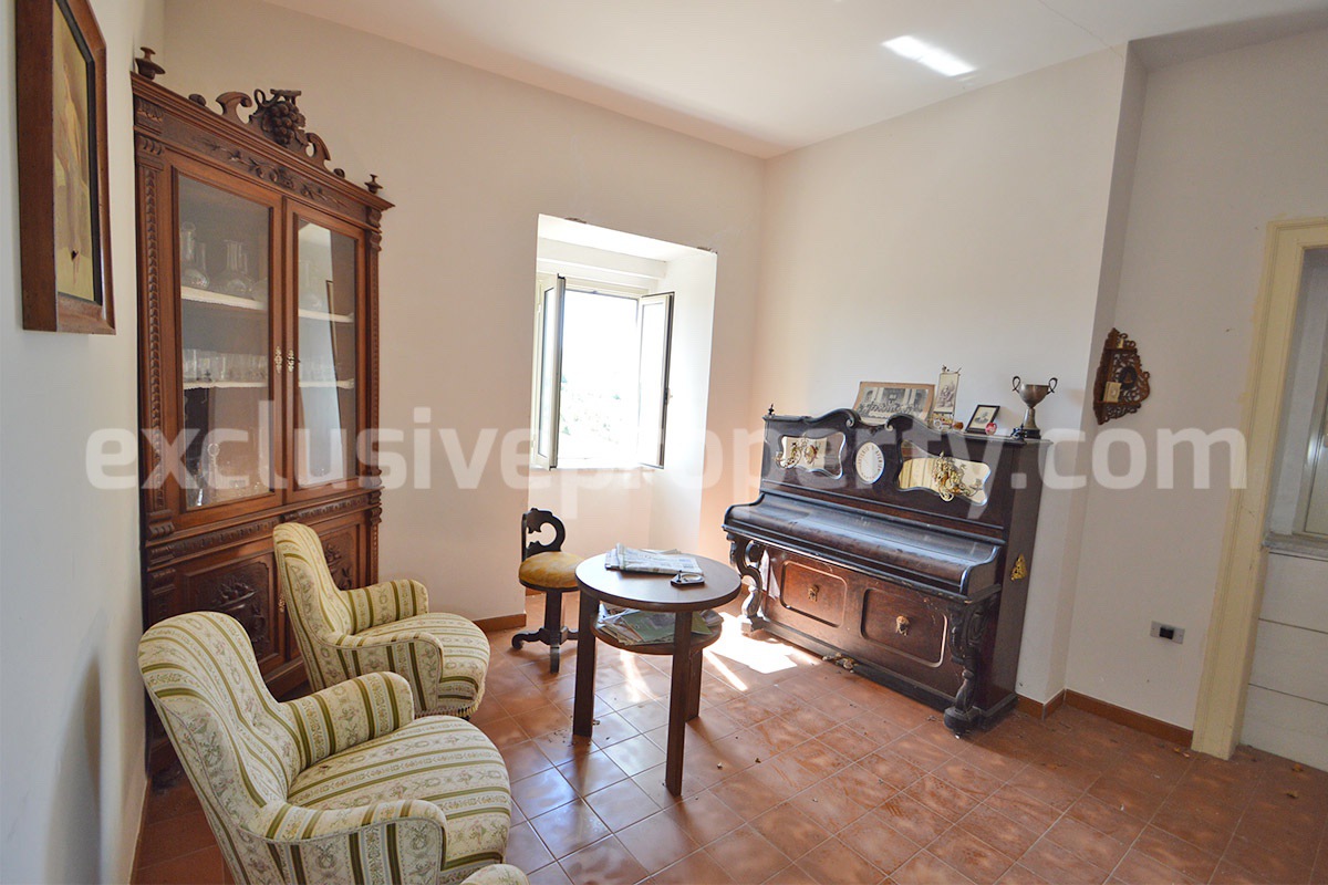 Historic Palace for Sale in Italy - Bagnoli del Trigno - Molise - Enormous Panoramic Terrace and Unique Rock Garden