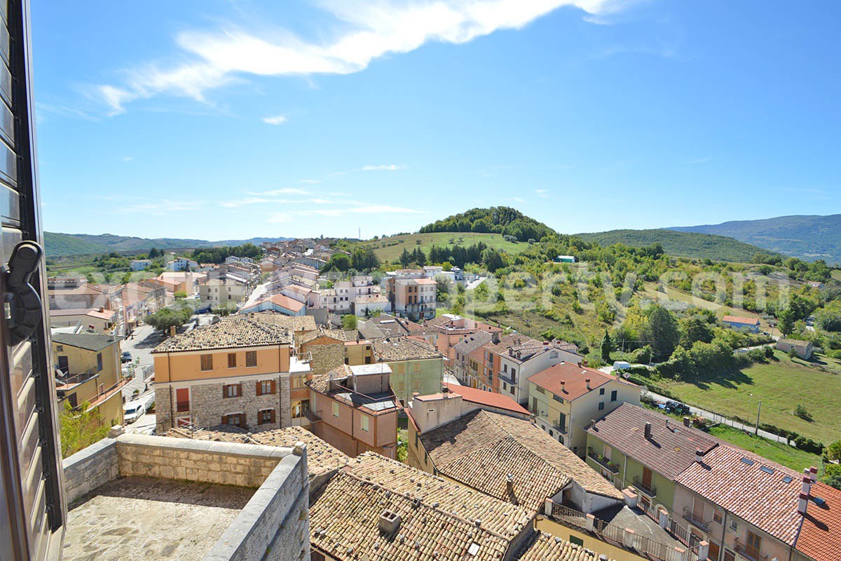 Historic Palace for Sale in Italy - Bagnoli del Trigno - Molise - Enormous Panoramic Terrace and Unique Rock Garden
