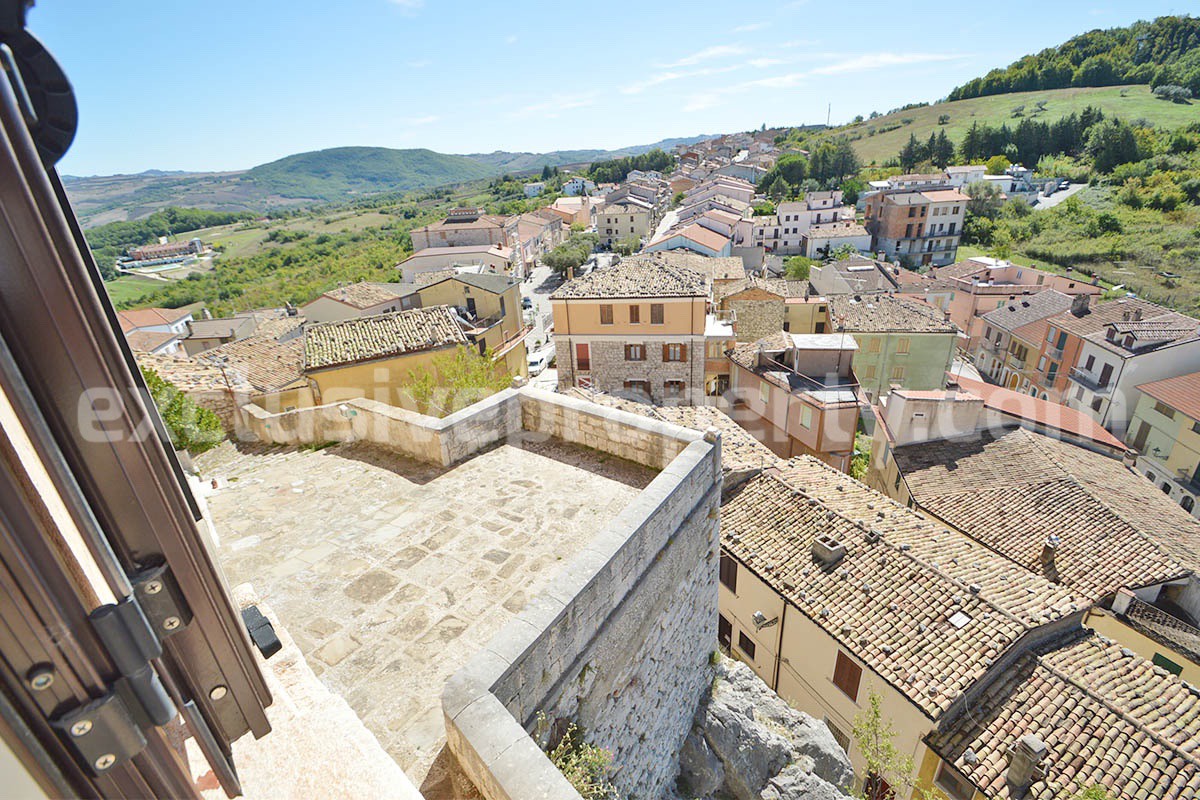 Historic Palace for Sale in Italy - Bagnoli del Trigno - Molise - Enormous Panoramic Terrace and Unique Rock Garden