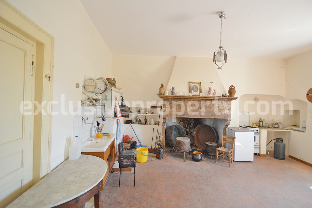Historic Palace for Sale in Italy - Bagnoli del Trigno - Molise - Enormous Panoramic Terrace and Unique Rock Garden
