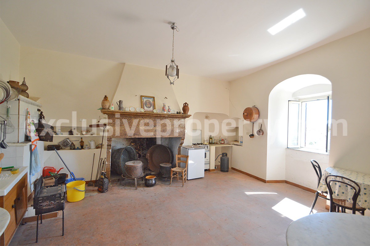 Historic Palace for Sale in Italy - Bagnoli del Trigno - Molise - Enormous Panoramic Terrace and Unique Rock Garden
