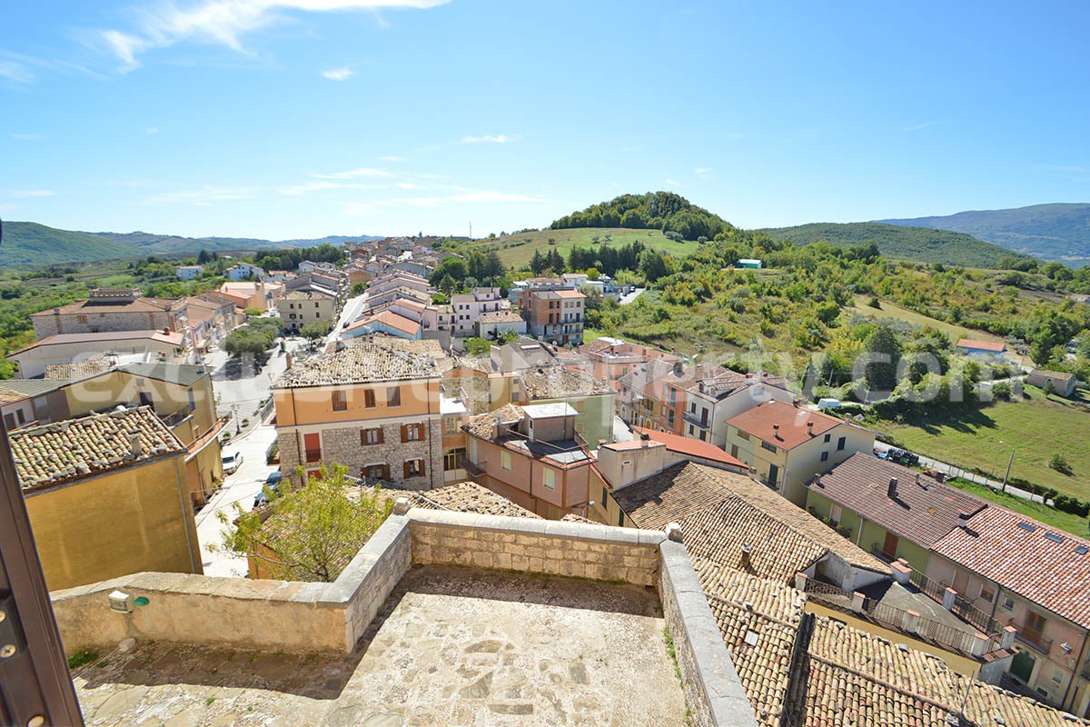 Historic Palace for Sale in Italy - Bagnoli del Trigno - Molise - Enormous Panoramic Terrace and Unique Rock Garden