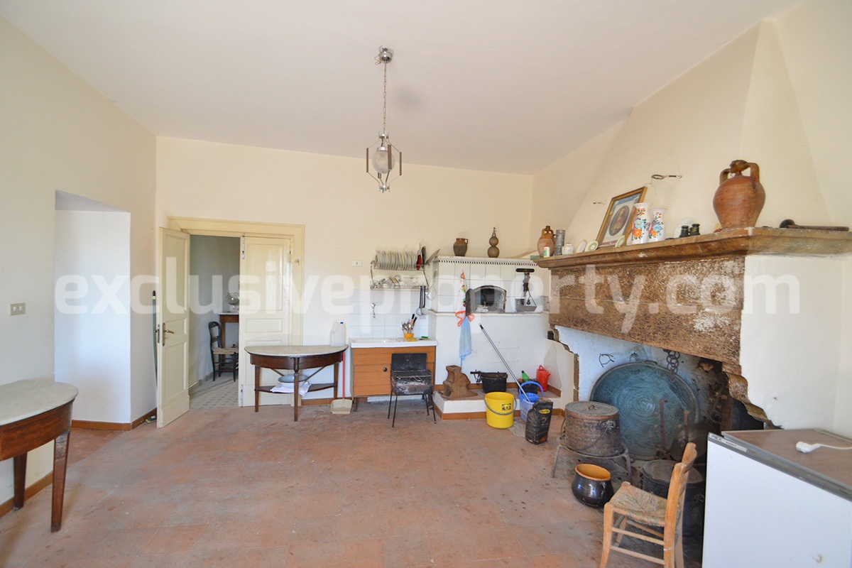 Historic Palace for Sale in Italy - Bagnoli del Trigno - Molise - Enormous Panoramic Terrace and Unique Rock Garden