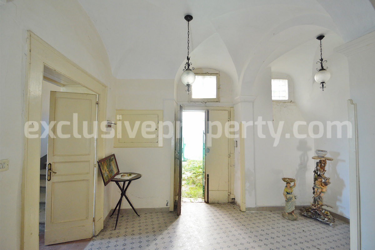 Historic Palace for Sale in Italy - Bagnoli del Trigno - Molise - Enormous Panoramic Terrace and Unique Rock Garden