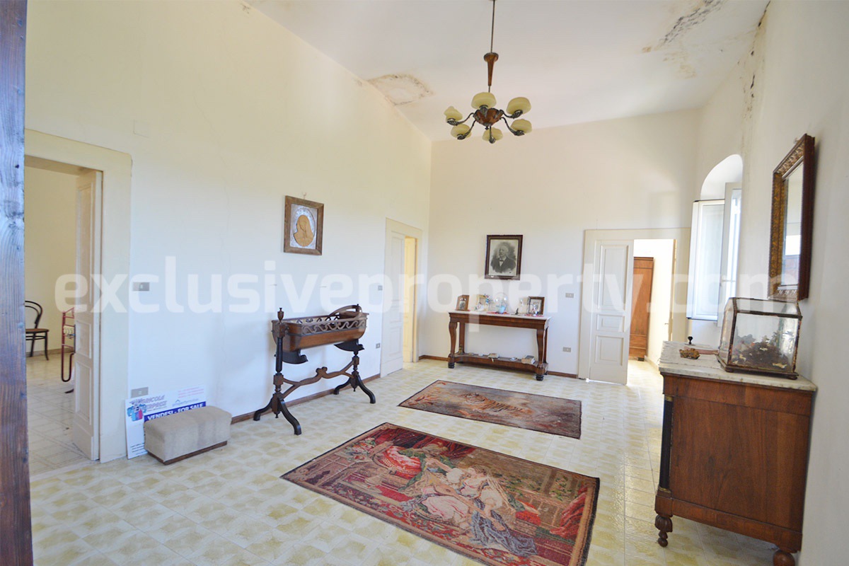 Historic Palace for Sale in Italy - Bagnoli del Trigno - Molise - Enormous Panoramic Terrace and Unique Rock Garden
