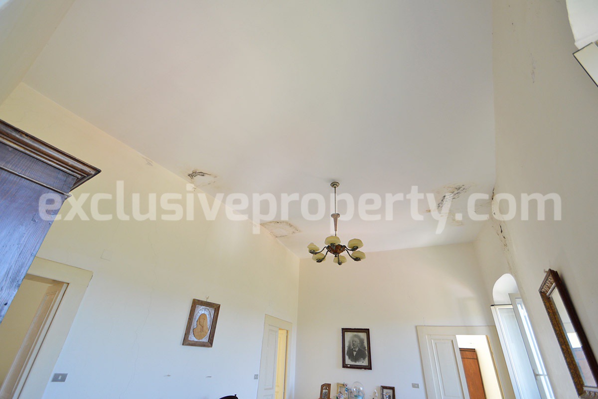 Historic Palace for Sale in Italy - Bagnoli del Trigno - Molise - Enormous Panoramic Terrace and Unique Rock Garden
