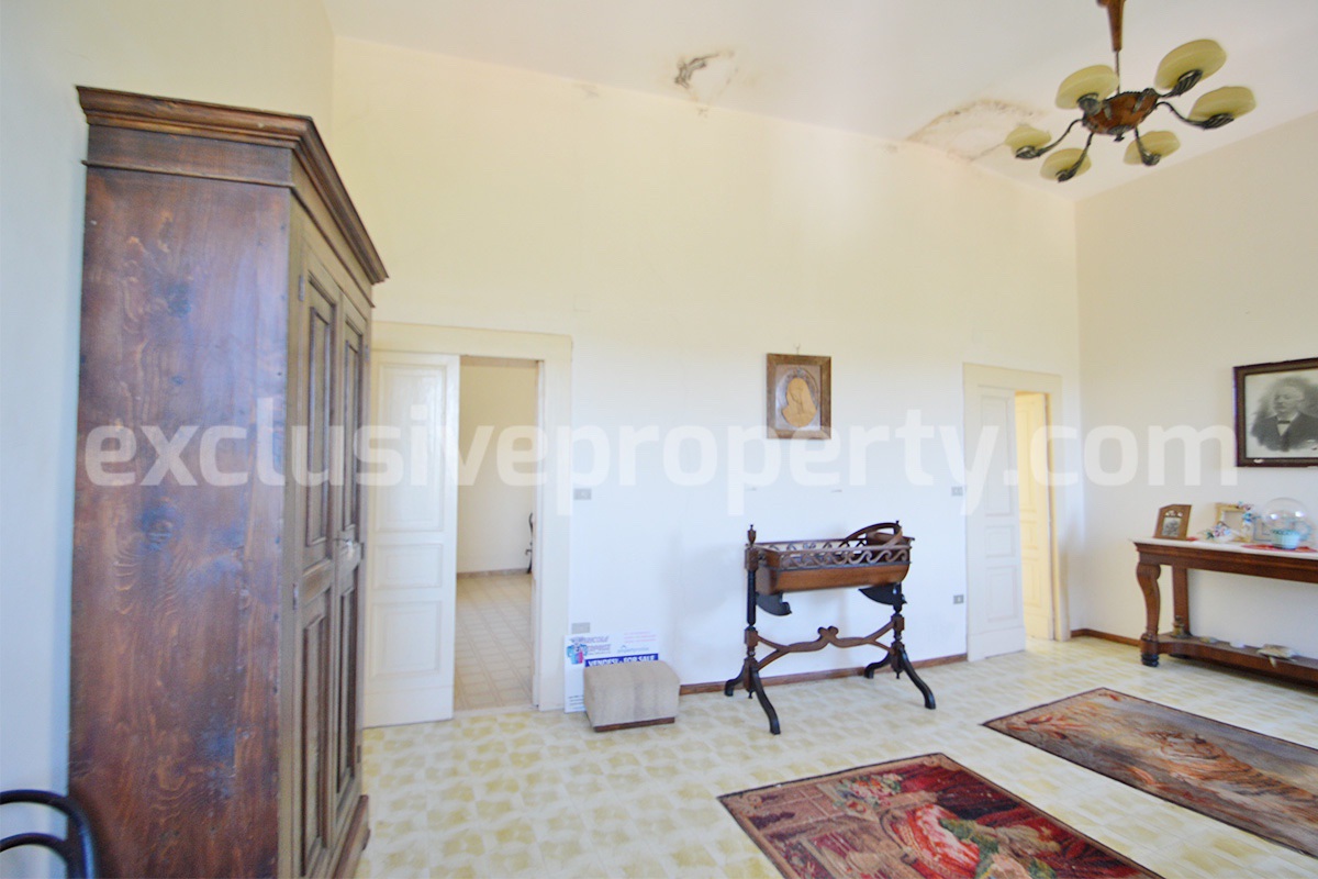 Historic Palace for Sale in Italy - Bagnoli del Trigno - Molise - Enormous Panoramic Terrace and Unique Rock Garden