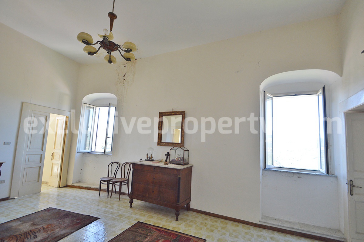 Historic Palace for Sale in Italy - Bagnoli del Trigno - Molise - Enormous Panoramic Terrace and Unique Rock Garden