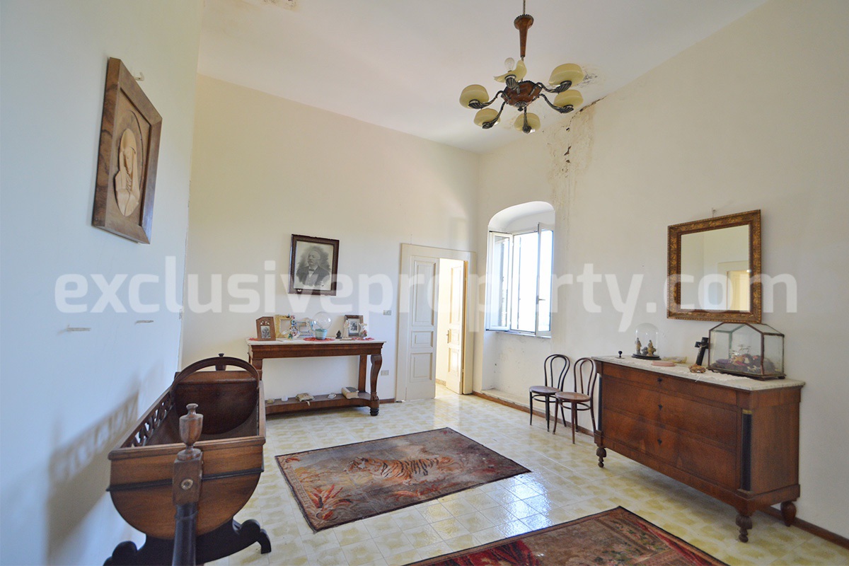 Historic Palace for Sale in Italy - Bagnoli del Trigno - Molise - Enormous Panoramic Terrace and Unique Rock Garden