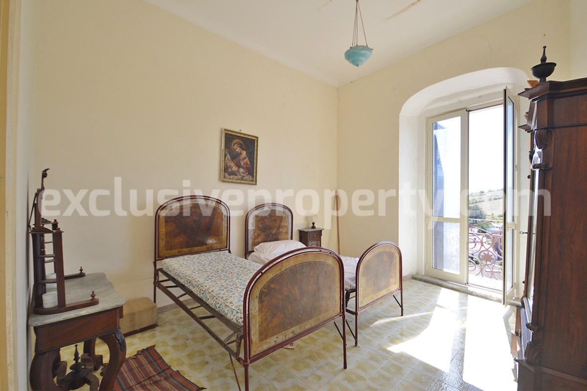 Historic Palace for Sale in Italy - Bagnoli del Trigno - Molise - Enormous Panoramic Terrace and Unique Rock Garden