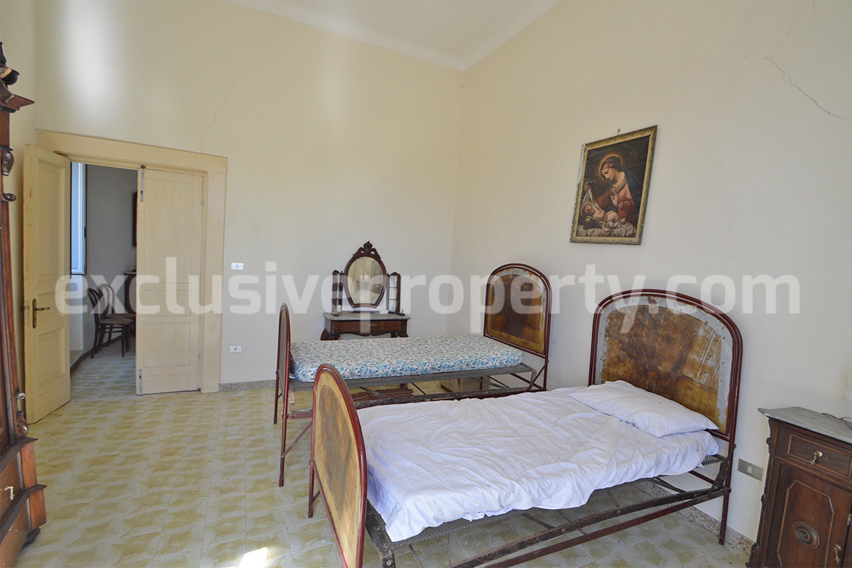 Historic Palace for Sale in Italy - Bagnoli del Trigno - Molise - Enormous Panoramic Terrace and Unique Rock Garden