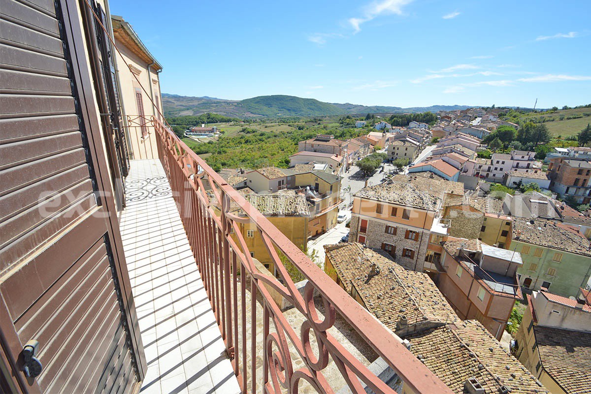 Historic Palace for Sale in Italy - Bagnoli del Trigno - Molise - Enormous Panoramic Terrace and Unique Rock Garden