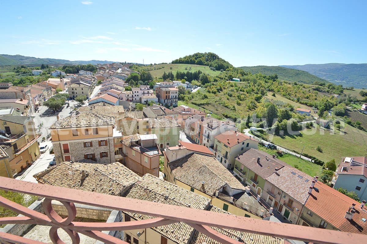Historic Palace for Sale in Italy - Bagnoli del Trigno - Molise - Enormous Panoramic Terrace and Unique Rock Garden