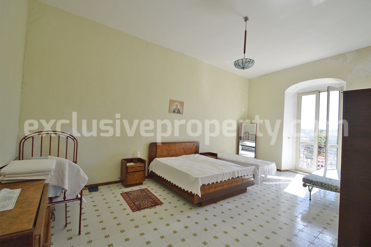 Historic Palace for Sale in Italy - Bagnoli del Trigno - Molise - Enormous Panoramic Terrace and Unique Rock Garden